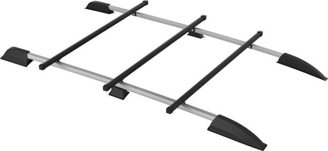 Рейлинги PT Group Усиленные с тремя поперечинами для Lada Largus 2012-2025 Черный муар. Артикул LLA551504