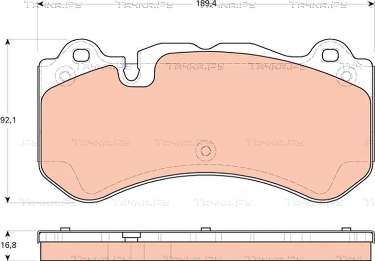 Тормозные колодки TRW. Артикул GDB1710