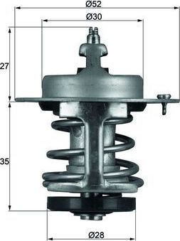 Термостат Mahle Behr для Honda Civic III 1983-1987. Артикул TX 69 79