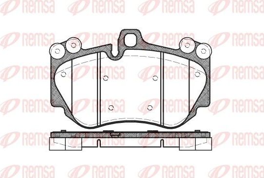 Тормозные колодки Remsa. Артикул 1140.00