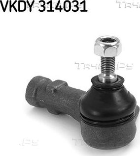 Наконечник рулевой тяги SKF левый для Ford Sierra I 1982-1993. Артикул VKDY 314031