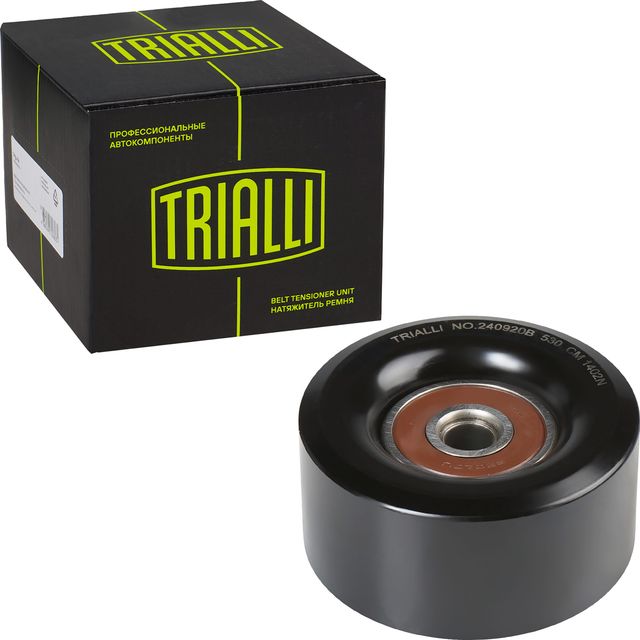 Натяжной ролик (натяжитель) приводного клинового зубчатого ремня Trialli. Артикул CM 1402N