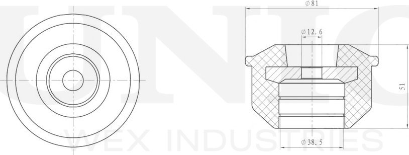 Опора амортизационной стойки (Unio). Артикул RMP-13009