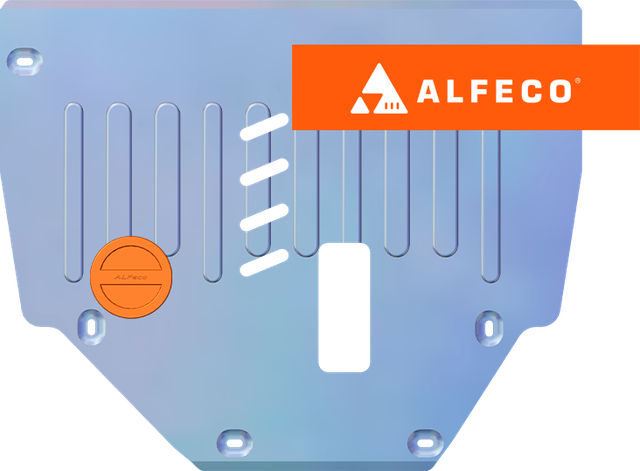Защита алюминиевая Alfeco для картера и КПП KGM Torres 2023-2026. Артикул ALF.74.01al