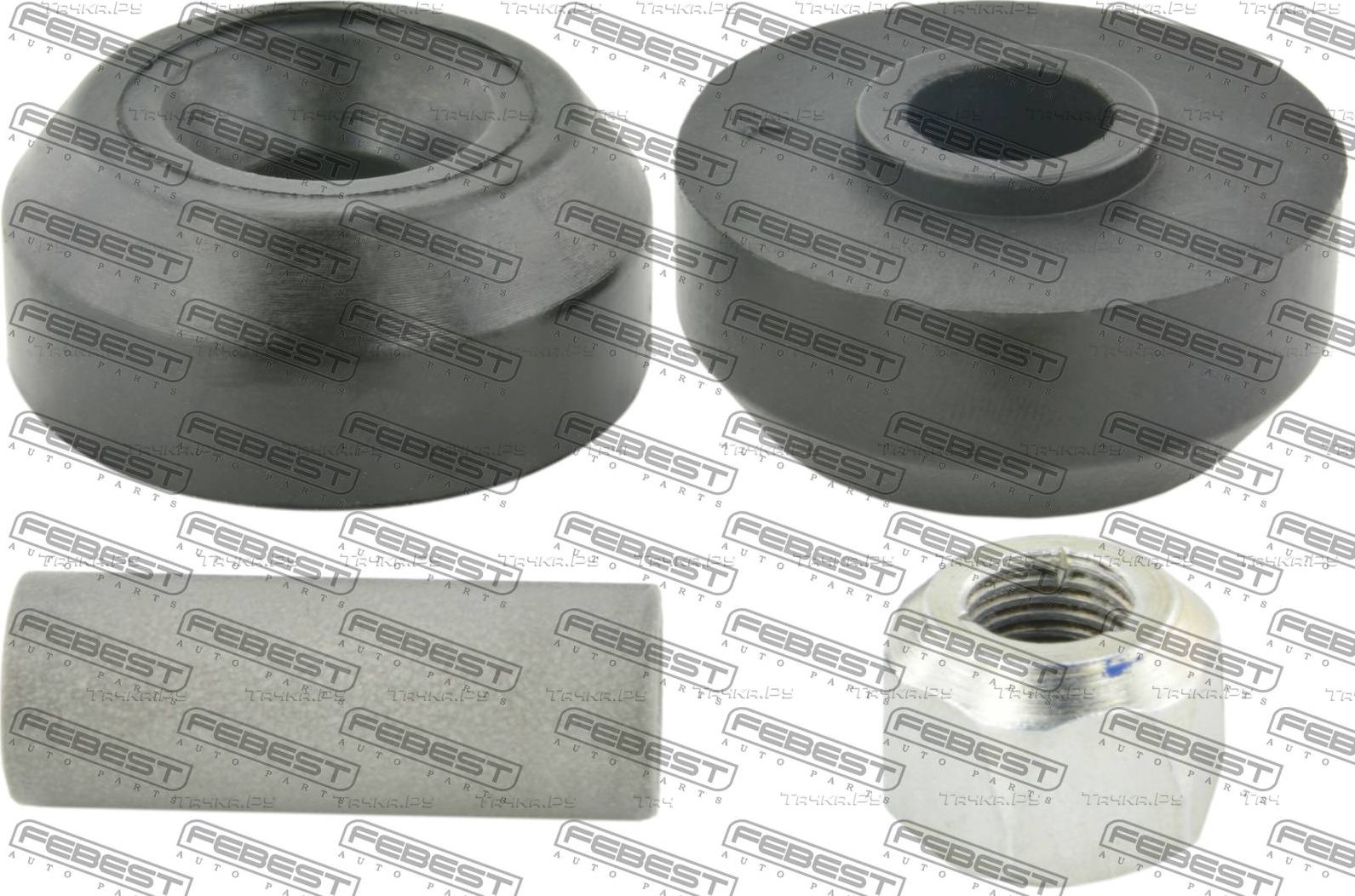 Втулка заднего амортизатора комплект Febest. Артикул NSB-G15RAR-KIT