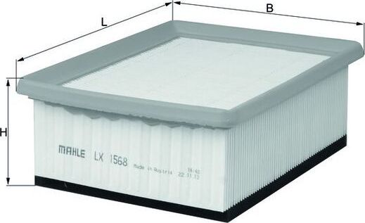 Воздушный фильтр Mahle. Артикул LX 1568