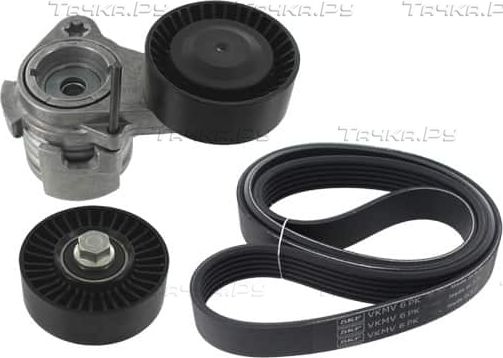 Приводной ремень поликлиновой с роликами (комплект) SKF для BMW 1 I (E82/E88) 2007-2013. Артикул VKMA 38214