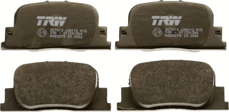 Тормозные колодки TRW. Артикул GDB3278