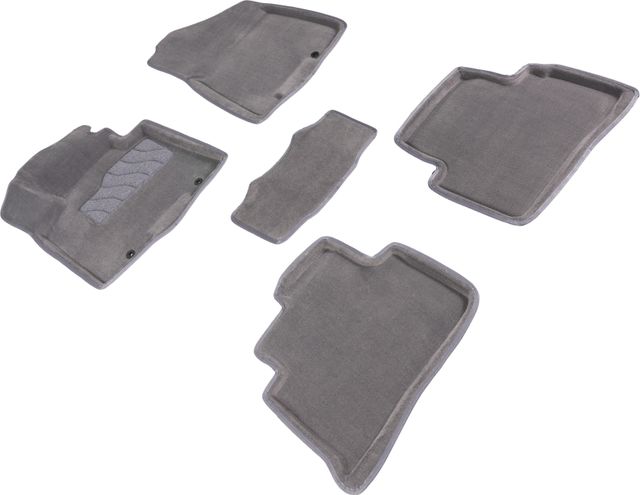 Коврики Seintex 3D ворсовые для салона Hyundai Tucson III рестайлинг 2018-2026 СЕРЫЕ. Артикул 96400