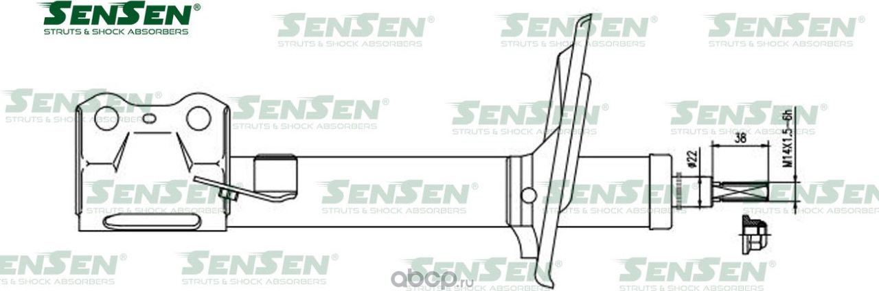 Аморт. перед. прав. Toyota HIGHLANDER/KLUGER (Sensen). Артикул 42142025
