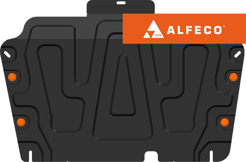 Защита Alfeco для картера и КПП Haval F7x 2019-2026. Артикул ALF.55.02
