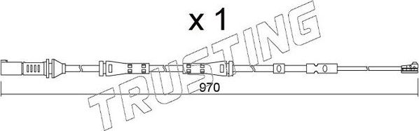 Датчик износа тормозных колодок  Trusting. Артикул SU.375
