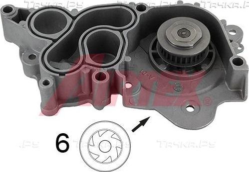 Помпа (водяной насос) Airtex для Volkswagen up! I 2016-2018. Артикул 1995