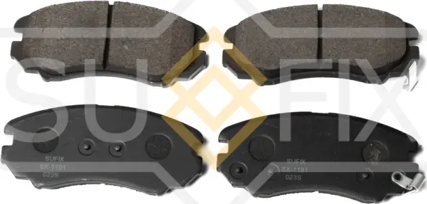 Колодки тормозные дисковые передние правые/левые HYUNDAI COUPE I (RD) 1996-2002 (Sufix). Артикул SX1191