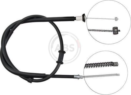 Трос ручника (тросик ручного тормоза) ABS. Артикул K16898