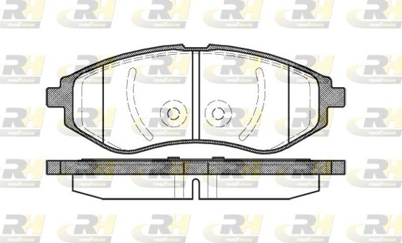 Тормозные колодки RoadHouse передние для Daewoo Kalos 2002-2007. Артикул 2986.00