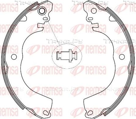 Тормозные колодки Remsa задние для Mitsubishi i 2009-2013. Артикул 4257.00