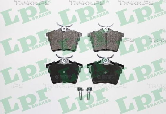 Тормозные колодки LPR задние для Peugeot 407 2004-2011. Артикул 05P1195