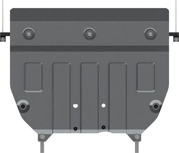 Защита алюминиевая Шериф (4 мм) для картера и КПП Volkswagen Crafter II 2016-2026. Артикул 26.3519