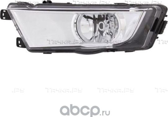 Фара противотуманная левая SKODA OCTAVIA 2013 CHROME (TYC). Артикул 19-c350-a1-2b