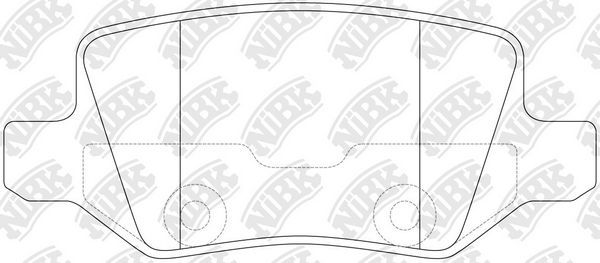 Тормозные колодки NiBK. Артикул PN0214