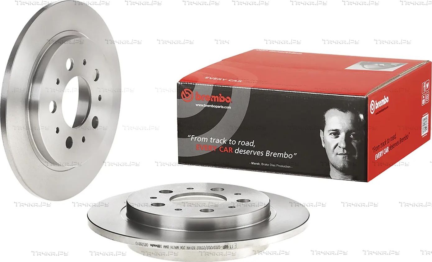 Тормозной диск Brembo задний для Volvo V90 I 1997-1998. Артикул 08.5288.10
