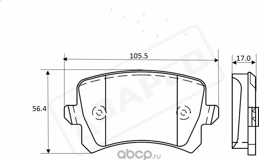 Колодки тормозные дисковые зад. VAG PASSAT(362,365,357)(3C2)(3C5), SHA (Bapco) Bapco. Артикул BP0383