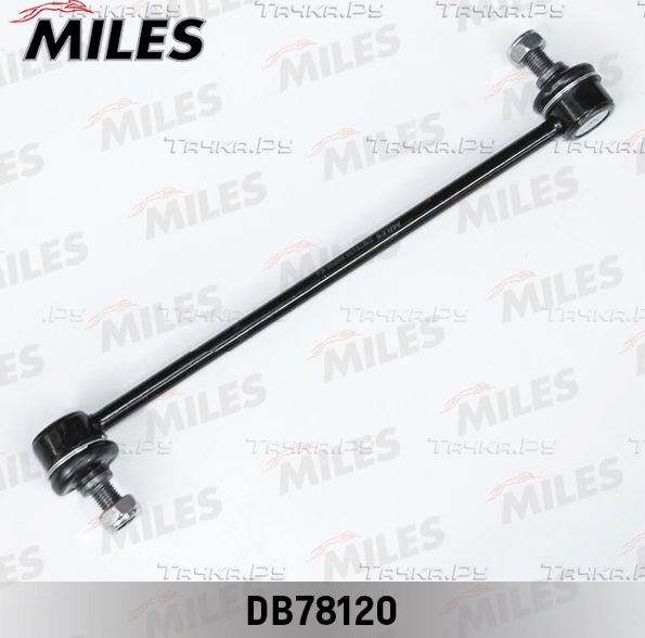 Стойка (тяга) стабилизатора Miles (сталь) передняя для Chevrolet Aveo I 2003-2012. Артикул DB78120