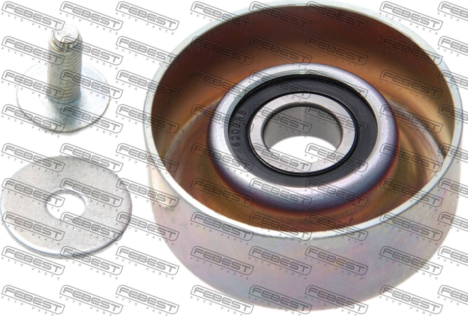 Натяжной ролик (натяжитель) приводного поликлинового ремня Febest. Артикул 0287-T31