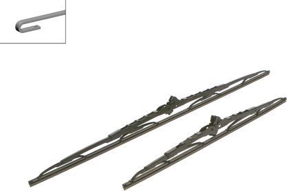 Щетки стеклоочистителя (дворники) Bosch для Smart Forfour I (W454) 2004-2006. Артикул 3 397 001 803