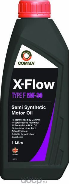 Масло моторное 5W30 COMMA 1л полусинтетика XFLOW TYPE F Comma. Артикул XFF1L
