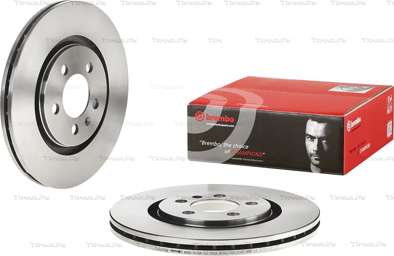Тормозной диск Brembo PRIME LINE передний для Volkswagen Golf III 1991-1999. Артикул 09.5570.10