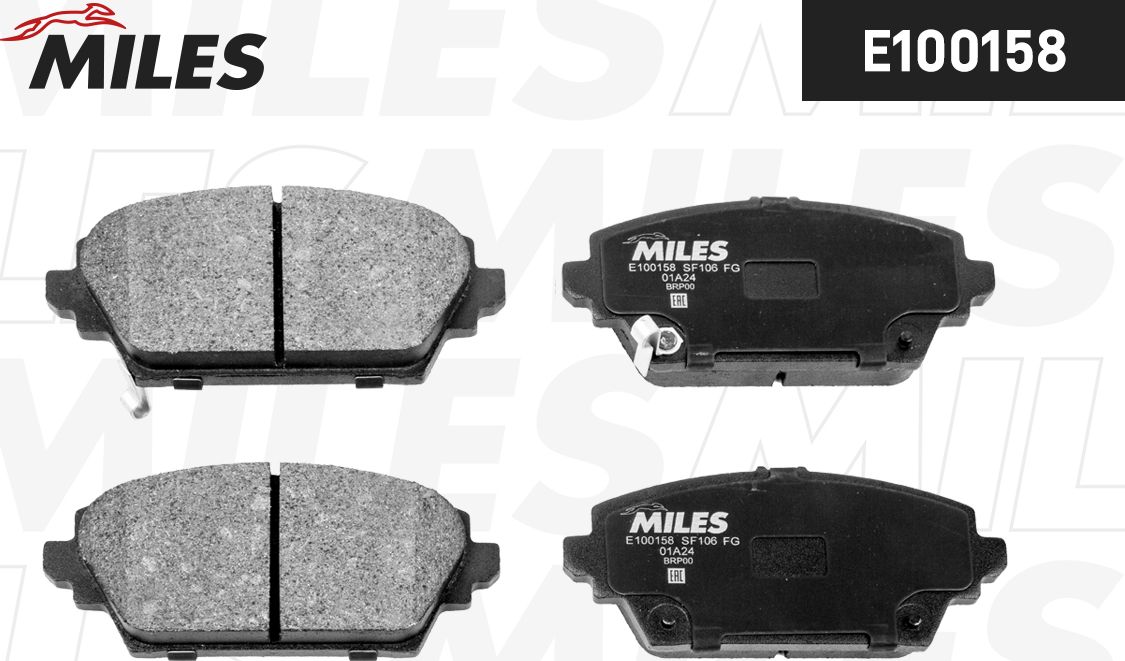 Тормозные колодки Miles (Semi-Metallic). Артикул E100158