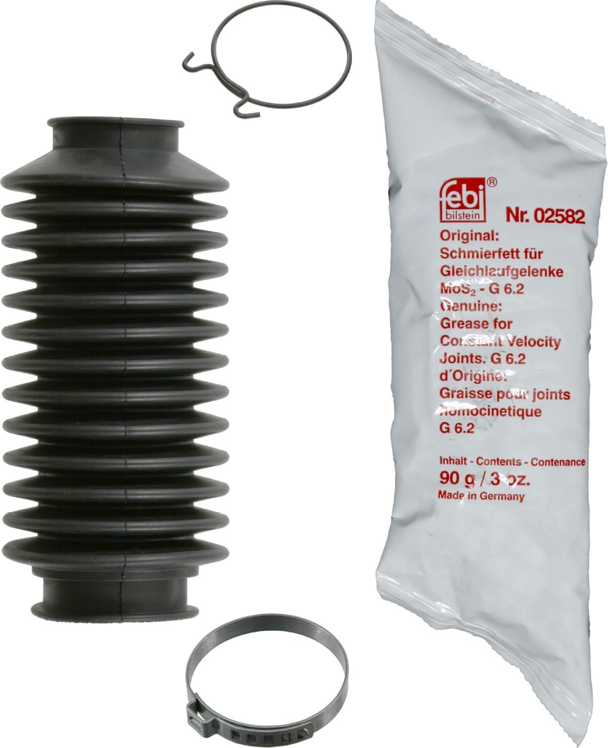 Пыльник рулевой рейки (комплект) Febi Bilstein (резина). Артикул 08497