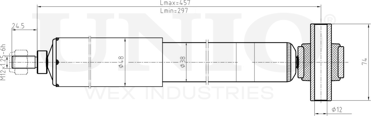 Амортизатор подвески (Unio). Артикул SAB-10646