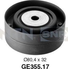 Направляющий (ведущий) ролик ремня ГРМ NTN / SNR. Артикул GE355.17