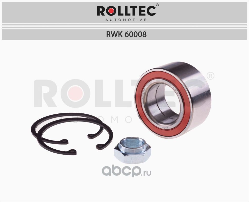 Подшипник ступицы (Rolltec). Артикул RWK60008