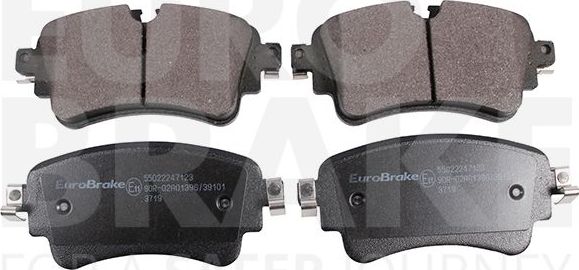 Тормозные колодки Eurobrake. Артикул 55022247123