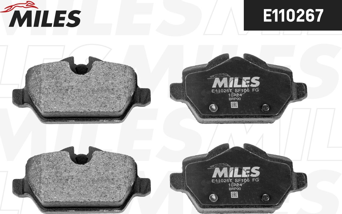 Тормозные колодки Miles (Semi-Metallic). Артикул E110267