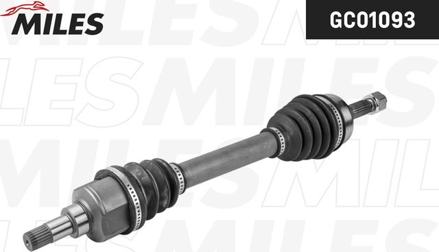 Полуось (привод в сборе, приводной вал) Miles левая для Peugeot 206 1998-2012. Артикул GC01093