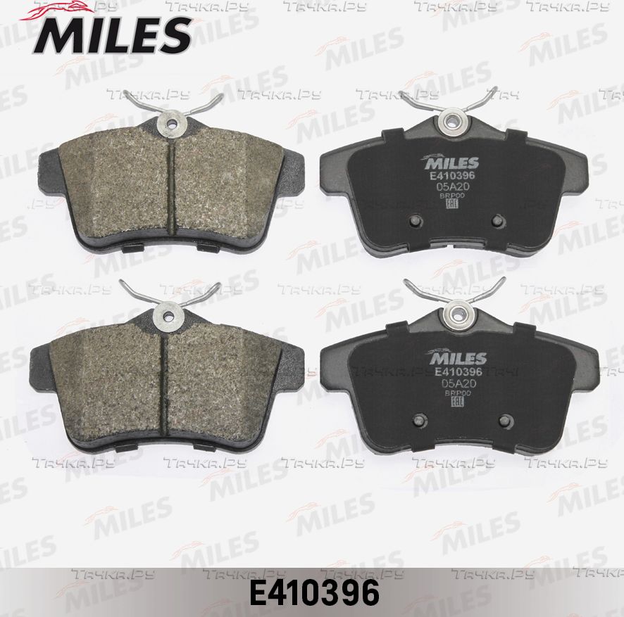 Тормозные колодки Miles (Low-Metallic) задние для Citroen DS5 2011-2015. Артикул E410396