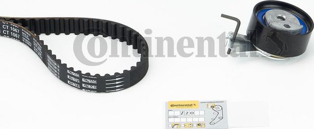 Ремень ГРМ с роликами (комплект) ContiTech для Fiat Fiorino III 2007-2024. Артикул CT1067K1
