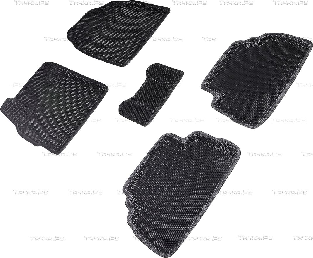 Коврики Seintex 3D EVA Соты для салона Mazda CX-7 рестайлинг 2010-2013 ЧЕРНЫЕ. Артикул 95418