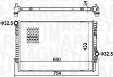 Радиатор охлаждения двигателя Magneti Marelli. Артикул 350213156200