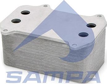 Радиатор масляный (маслоохладитель) для двигателя Sampa. Артикул 051.055