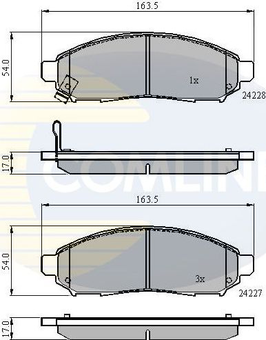 Тормозные колодки Comline Comline. Артикул CBP31520