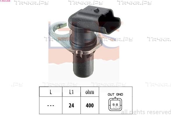 Датчик положения коленвала EPS Made in Italy - OE Equivalent для Lancia Phedra 2002-2010. Артикул 1.953.258