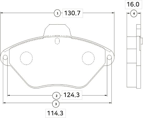 Тормозные колодки CTR. Артикул GK0860