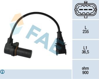 Датчик положения коленвала FAE для Honda Civic VII 2002-2005. Артикул 79068