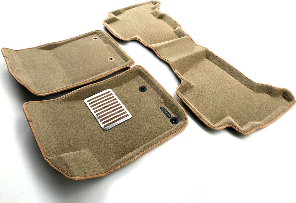 Коврики текстильные Euromat 3D Lux для салона Lexus GX460 2014-2026 Бежевые. Артикул EM3D-005119T